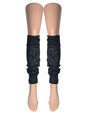 Silver Legs 60cm Lurex Leg Warmers