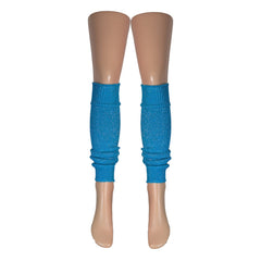 Silver Legs 60cm Lurex Leg Warmers