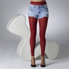 Gipsy Polka-Dot Cuff Footless Tights