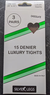 Silver Legs 15 Denier Tights (3 Pair Pack)