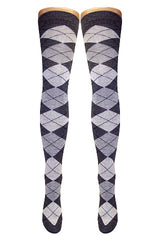 Argyle Over Knee Socks