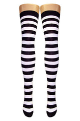 Striped Over Knee Socks