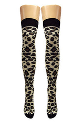 Leopard Over Knee Socks