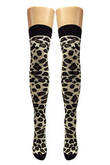 Leopard Over Knee Socks