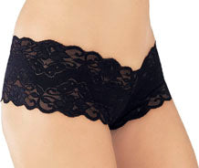 Black Briefs With V Shaped Cut Out Of Back