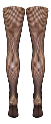 Silver Legs Seam Fishnet Tights