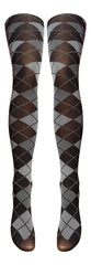 Argyle Check Scottish Opaque Pattern Tights