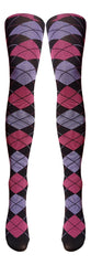 Argyle Check Scottish Opaque Pattern Tights