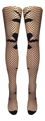Fishnet Rose Tights