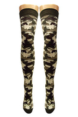 Camouflage Over Knee Socks