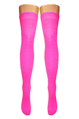 Neon Over Knee Socks
