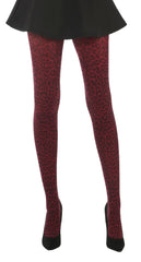 Silver Legs Leopard Print Tights