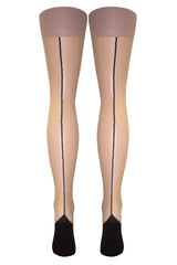 Silver Legs Seam Stiletto Heel Tights