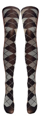 Argyle Check Scottish Opaque Pattern Tights