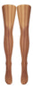 Silver Legs Sheer Vertical Stripe Tights