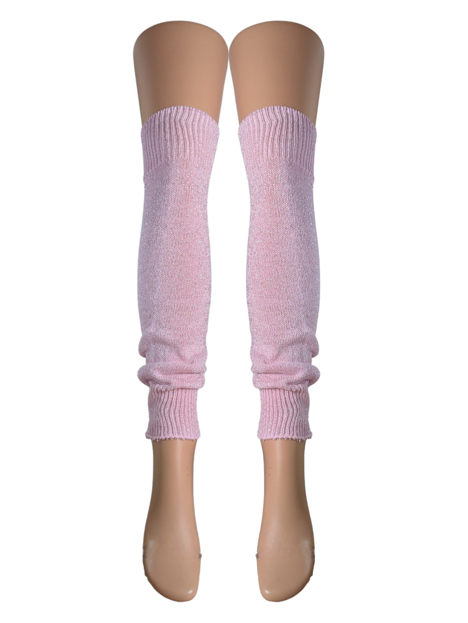 Silver Legs 60cm Lurex Leg Warmers