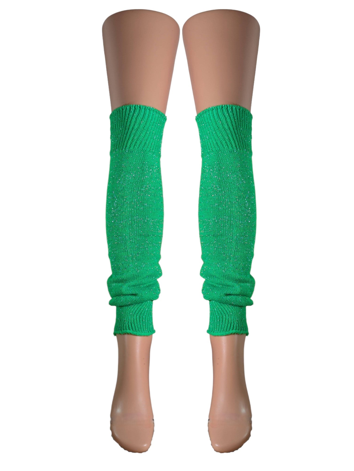 Silver Legs 60cm Lurex Leg Warmers