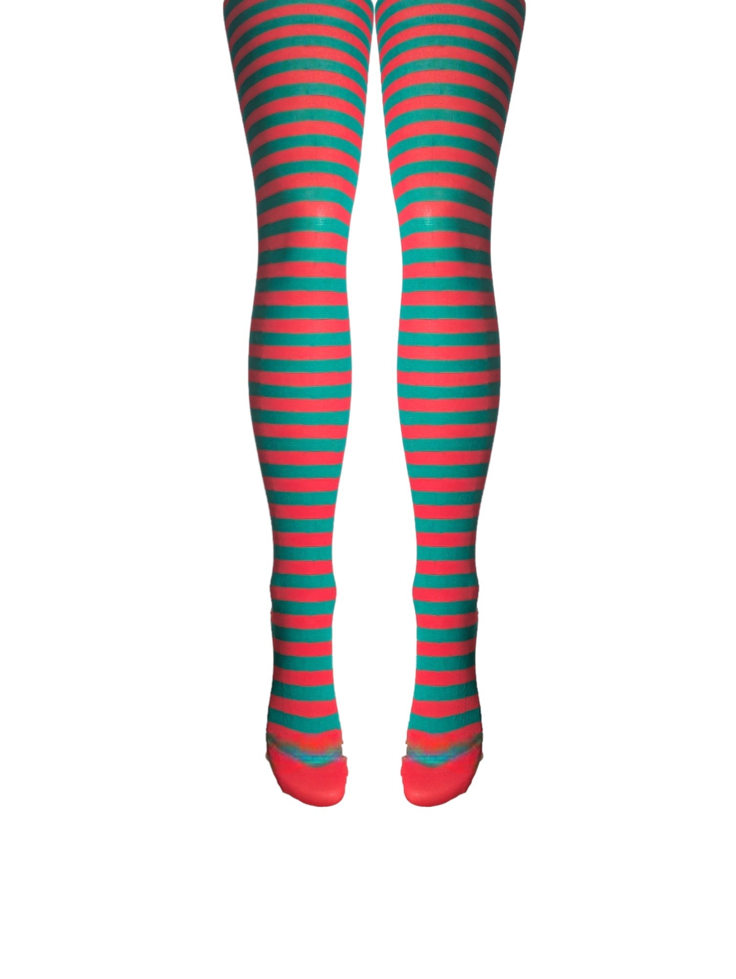 Silver Legs Striped Semi-Opaque Tights (One Size & XL)