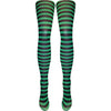 Silver Legs Striped Semi-Opaque Tights (One Size & XL)