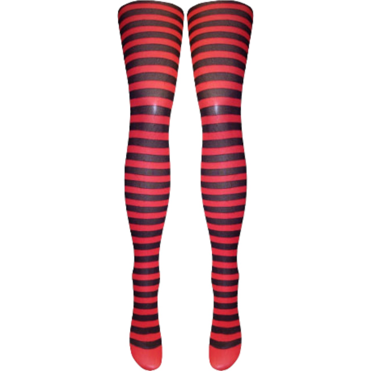 Silver Legs Striped Semi-Opaque Tights (One Size & XL)