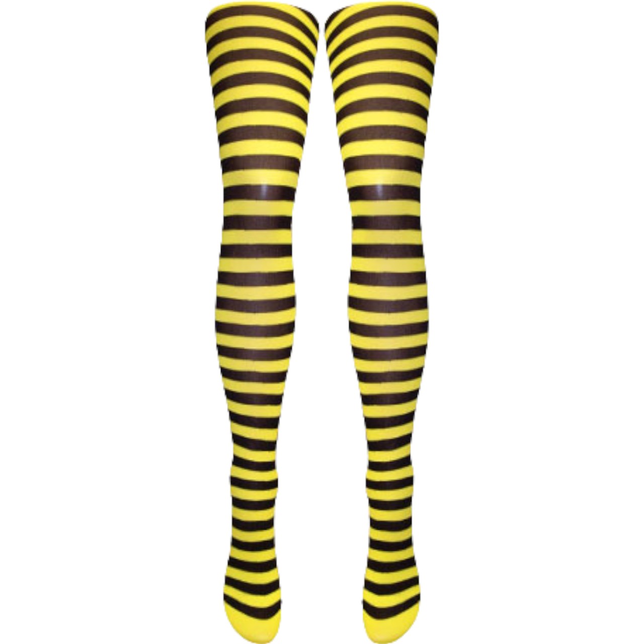 Silver Legs Striped Semi-Opaque Tights (One Size & XL)