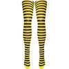 Silver Legs Striped Semi-Opaque Tights (One Size & XL)