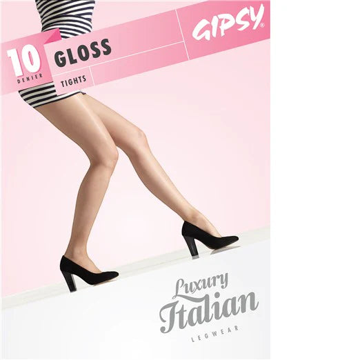 Gipsy 10 Denier Gloss Luxury Tights (Made In Italy)