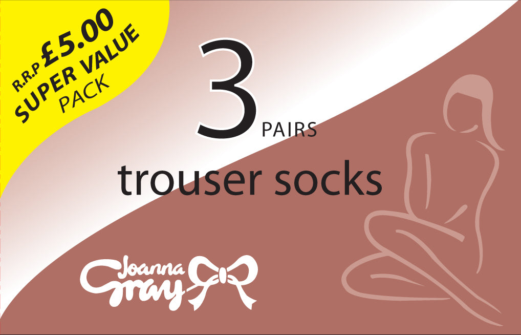 Joanna Gray 70 Denier 3 Pair Pack Trouser Knee Highs