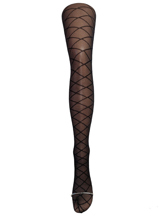 Sheer Diamond Pattern Tights – The Hosiery Company