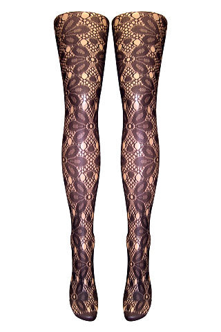 Big Flower Lace Tights