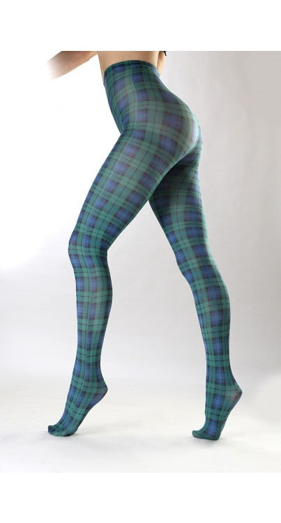 Silver Legs Tartan Tights