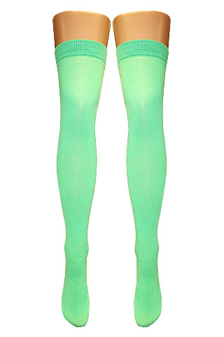 Neon Over Knee Socks