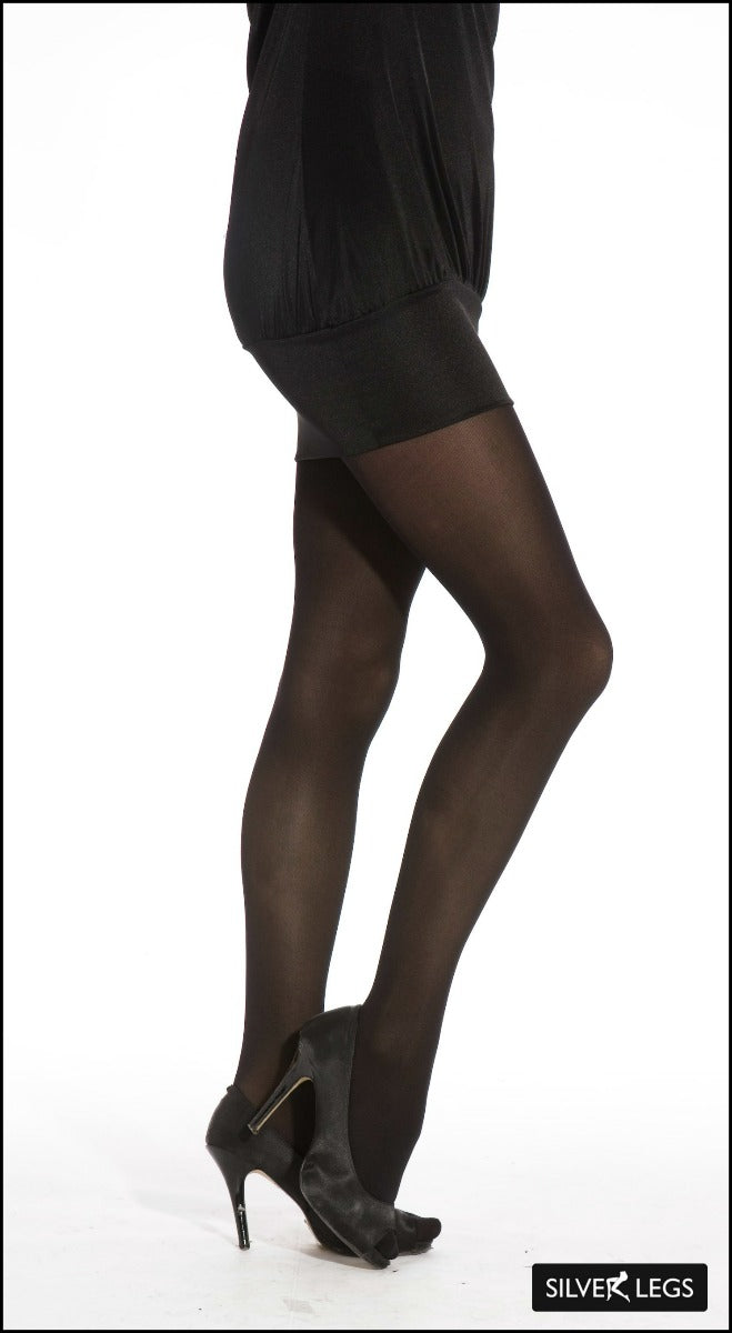 Silver legs tights top