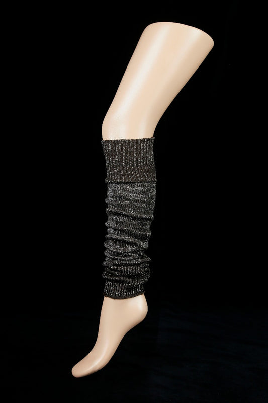 Silver Legs 60cm Lurex Leg Warmers