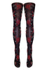 Silver Legs Embossed Roses Tights