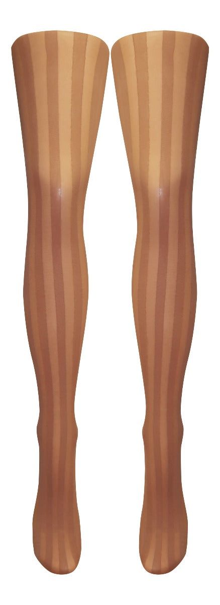 Silver Legs Sheer Vertical Stripe Tights