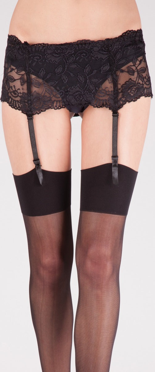 Deep Lace Suspender Belts